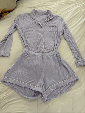 Nordstrom Lavender Long-Sleeve moonlight pajamas